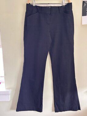Theory Dark Gray Flare Dress Slacks, Size 4